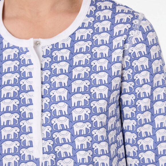 NEW Roberta Roller Rabbit Hathi Pajamas Set Kids SZ 8 Blue Elephant - Picture 3 of 5